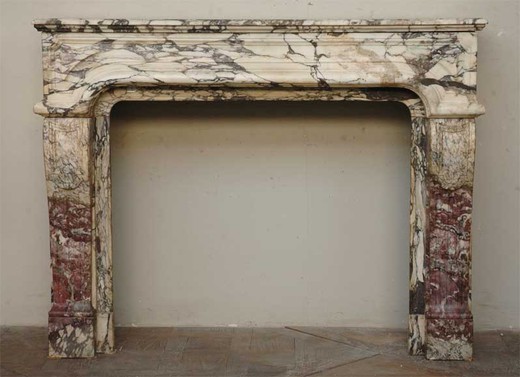 antique marble 19th century fireplace