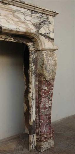 антикварный каминный портал из франции 19 века