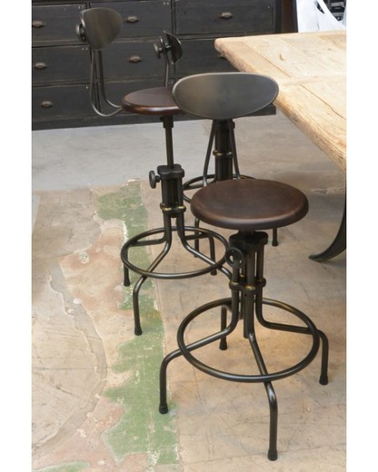 антик мебель для лофт интерьера - барные стулья