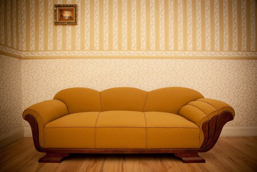 Мебель антик - диван. Основание выполнено из дерева (береза). Скандинавия, начало 20 века (1930-е гг).