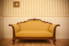Элегантный трехместный диван