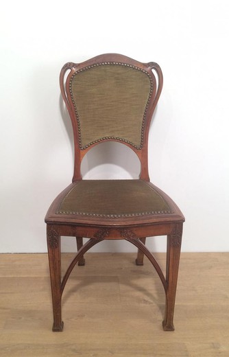 старинные стулья из ореха в стиле модерн, 20 век