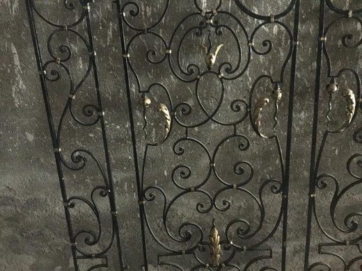 антикварные чугунные ворота ар деко, 20 век