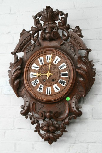 старинные часы блэк форест 19 века, дуб