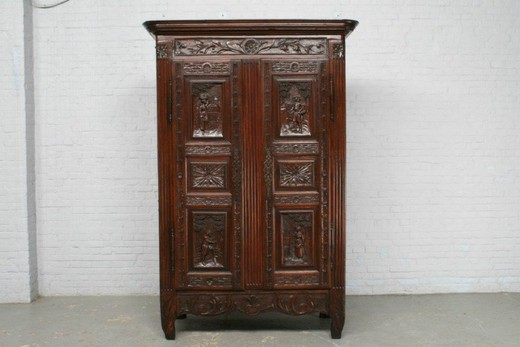 антикварная мебель - кабинет бретон из ореха, 19 век