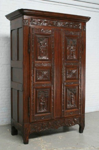 старинная мебель - кабинет бретон из ореха, 19 век