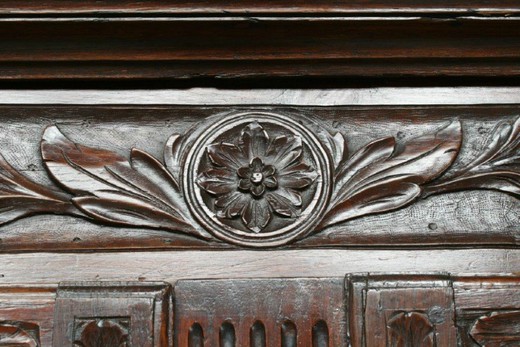 антикварный кабинет бретон из ореха, середина 19 века