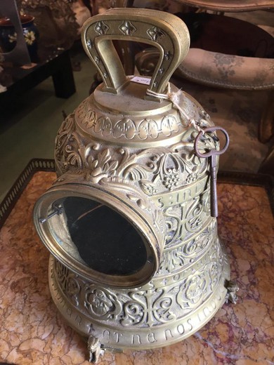 винтажные часы колокол из бронзы, 19 век