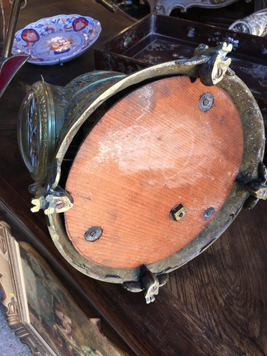 винтажные бронзовые часы на стол, 19 век