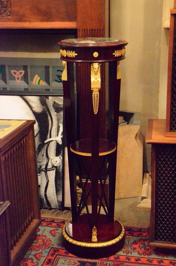 антикварная консоль в стиле ампир из дерева, 19 век