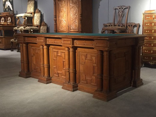винтажная мебель - стол из дуба для письма, 19 век
