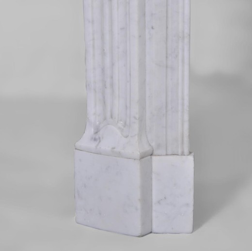 мраморный камин ар-нуво, 19 век, антиквариат