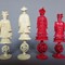 Antique ivory game chess