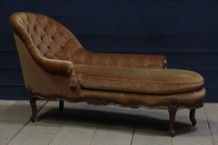 antique louis XV long chair