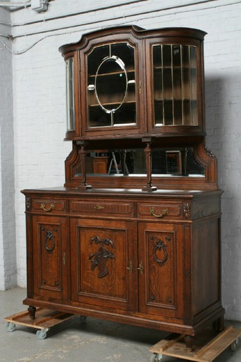старинная мебель - буфет в стиле луи 16 из дуба, начало 19 века