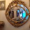 antique oval mirror napoleon III