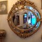 antique oval mirror napoleon III