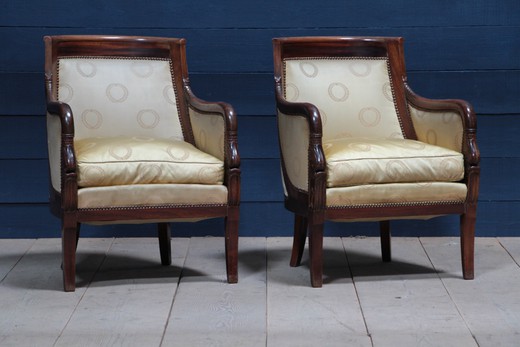 старинные парные кресла в стиле ампир, 20 век