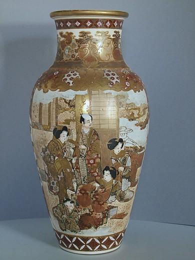 винтажные керамические вазы в восточном стиле, 19 век