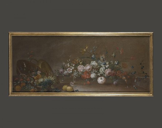 винтажные парные картины с фруктами и цветами, 18 век