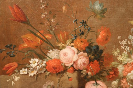 парные натюрморты фрукты и цветы, 18 век, антиквариат