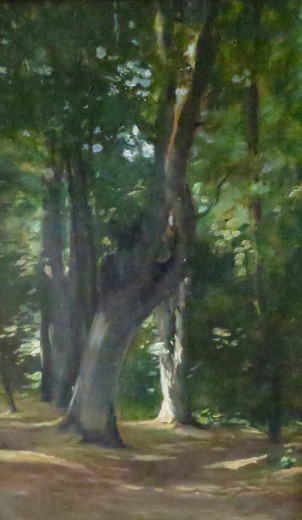картины маслом с изображением природы, 19 век, винтаж