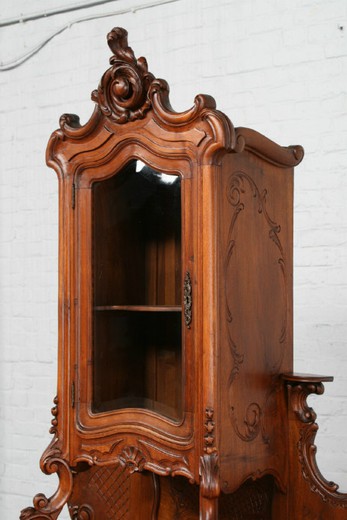 винтажный кабинет в стиле рококо из ореха, 19 век