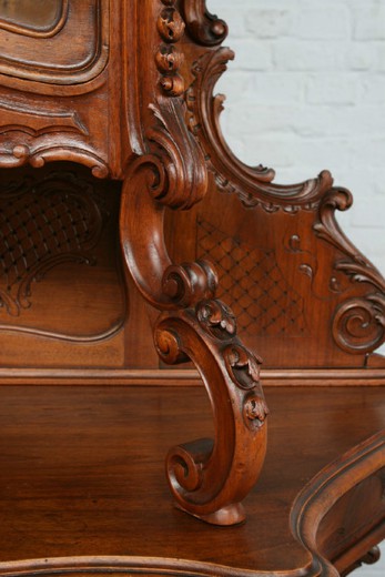антикварная мебель в стиле рококо - кабинет из ореха, 19 век