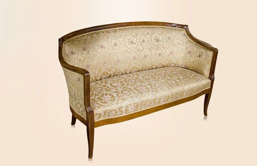 старинный диван в стиле бидермайер из ореха, 19 век
