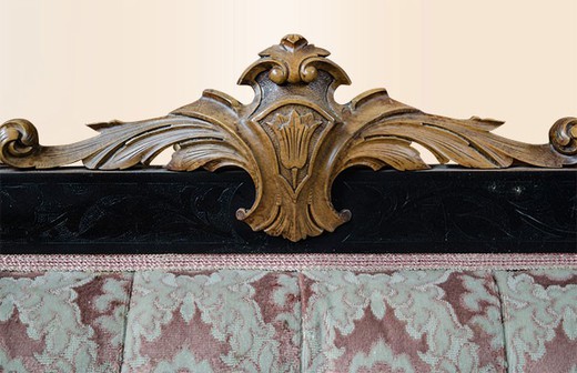 старинная мебель - диван из ореха бидермайер, 19 век