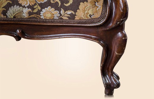 старинная мебель - диван из ореха бидермайер, конец 19 века