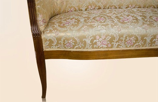 винтажная мебель - диван из ореха бидермайер, конец 19 века