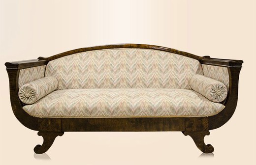 антикварный диван в стиле бидермайер из ореха, 19 век