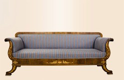 Антикварный диван в стиле бидермайер