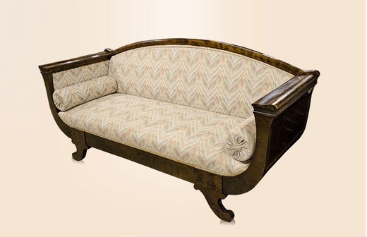 старинный диван в стиле бидермайер из ореха, 19 век