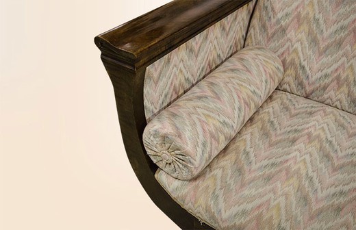 старинная мебель - диван из ореха бидермайер, конец 19 века