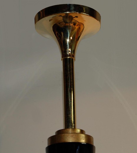 бронзовая люстра в стиле ар деко, 20 век, антиквариат