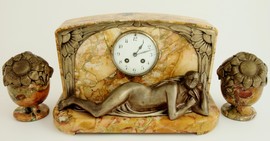 Art Deco Lady Clock