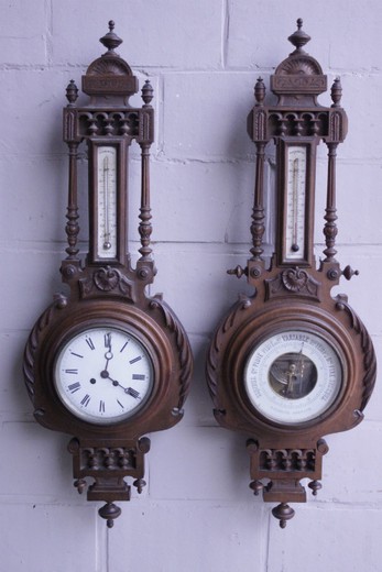 антикварный барометр антикварные часы в стиле генрих второй франция XIX век