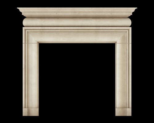 classical fire mantel in english style