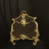 brass rococo antique firescreen