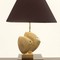 Brass Table Lamp Fish - Black/Gold Lampshade