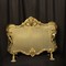 gilded cast brass triple panel fire screen