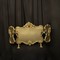 gilded cast brass triple panel fire screen