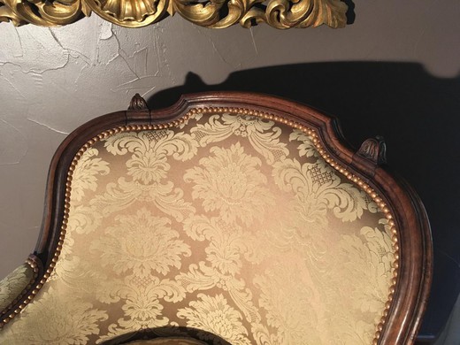 кушетка в стиле людовик 16, орех, 19 век, антиквариат