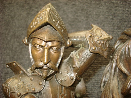 антикварная скульптура из бронзы 19 века