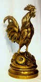 антикварная бронзовая скульптура «петух», Emile Laporte
