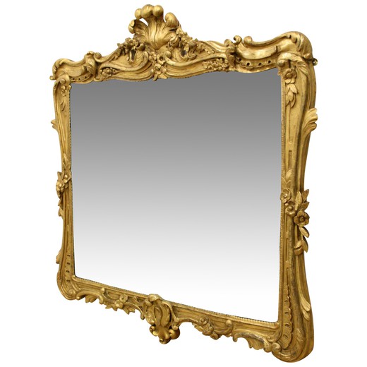 антикварное викторианское зеркало 19 века