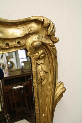 винтажное викторианское зеркало 19 века