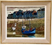 Antique painting "Pier" Antique painting "Pier"